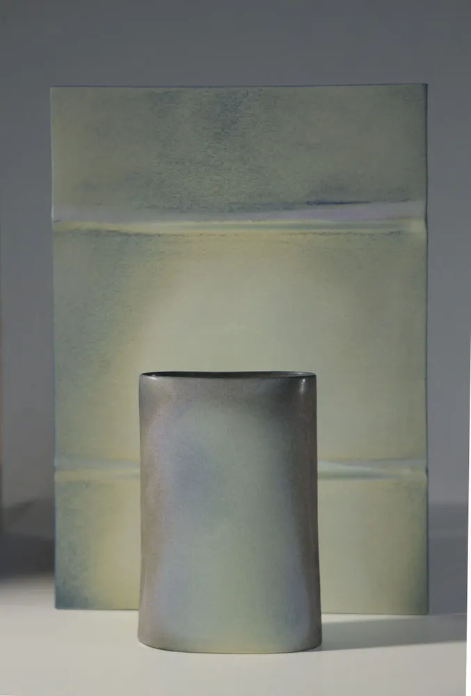 Unique pieces - Title: Passage | Living Nature | Ceramic Vase and Painting - CICA GOMEZ CERAMICS