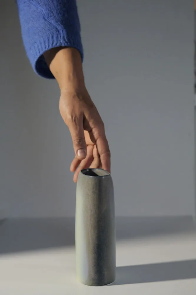Unique pieces - Title: Passage | Living Nature | Ceramic Vase and Painting - CICA GOMEZ CERAMICS