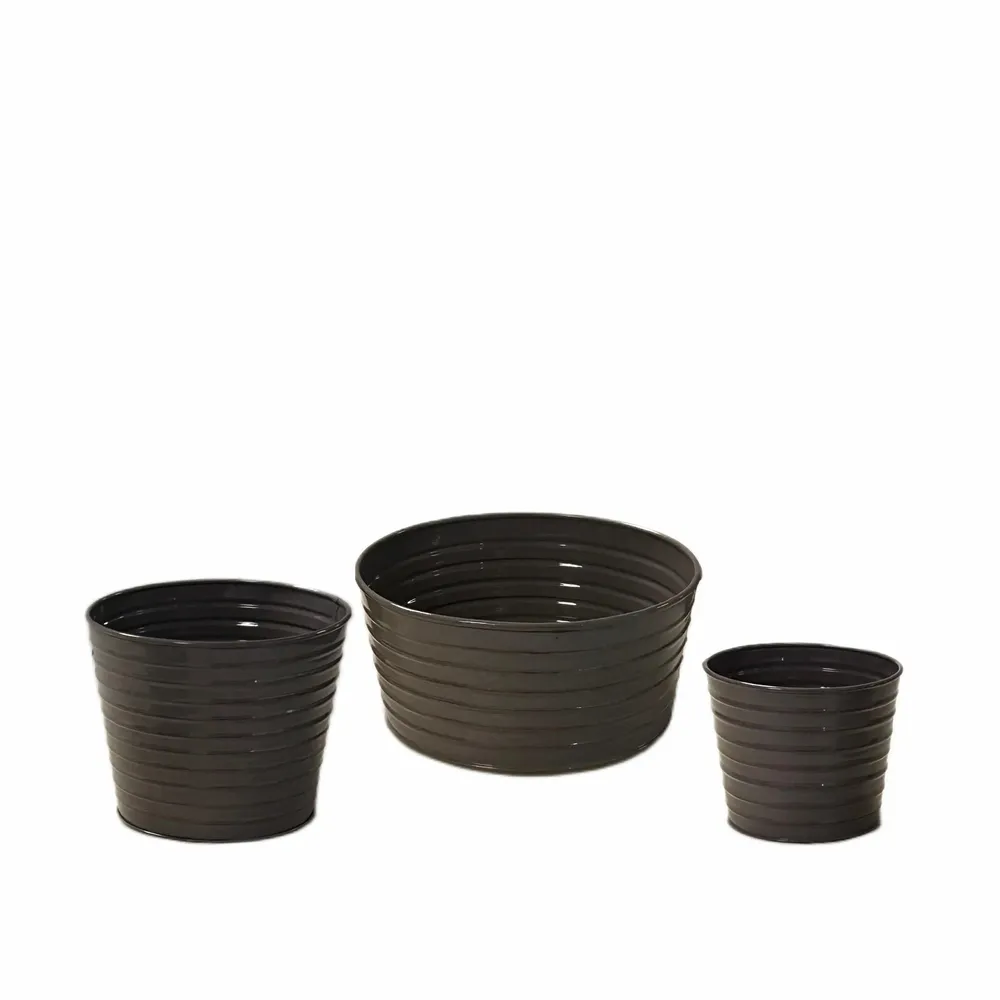 Décorations florales - Cache pots en métal - HENDRIKS DECO BV