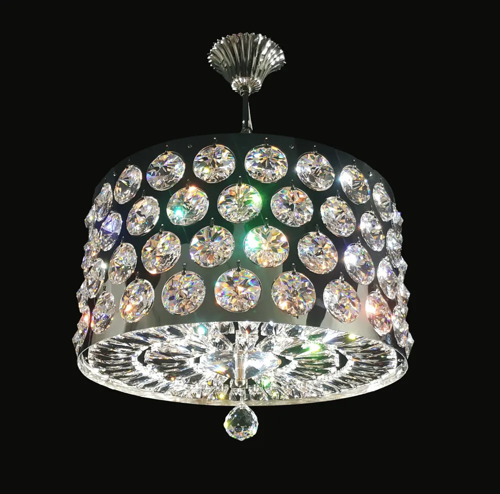 Hanging lights - Crystal Cylindrical Suspension - CRISTALUX LIGHTING DESIGN
