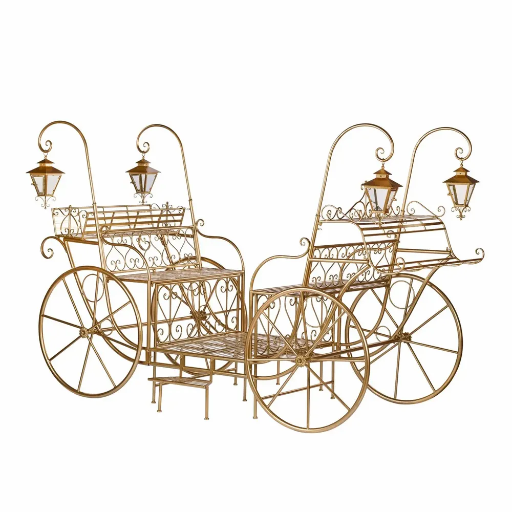 Autres décorations de Noël - CHARIOT D'EXPOSITION OUVERT MET. TT GLD 290CM 300kg - GOODWILL M&G
