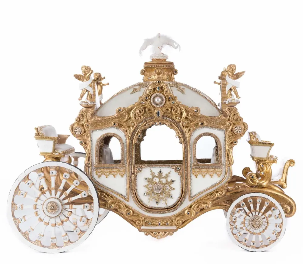 Autres décorations de Noël - CLOCHES DE BRILLANCE CARRERA TT CRM/GLD 51CM - GOODWILL M&G