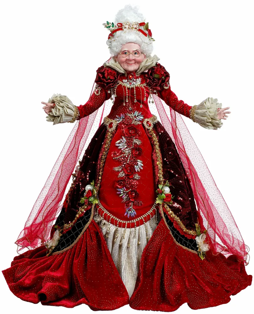 Autres décorations de Noël - ROUGE RUBIS MME CLAUS BURG/RD 58,5CM - GOODWILL M&G