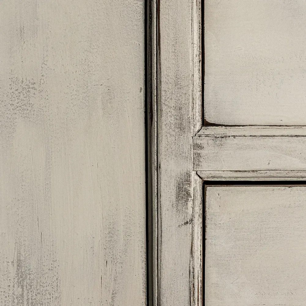 Sideboards - Sideboard in recycled pine wood off off white washed finish colour in - VICAL