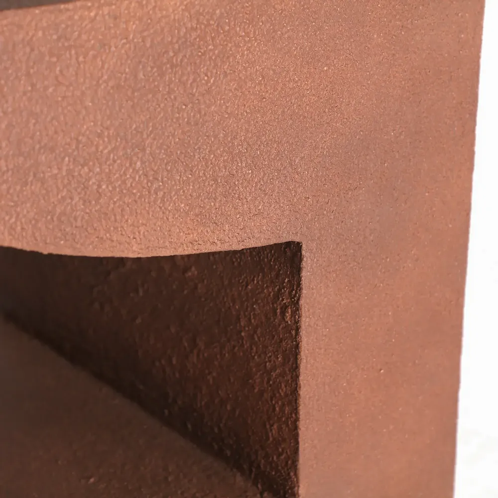 Autres tables - Table d'appoint en béton couleur marron cassé de 48x41x55 cm - VICAL