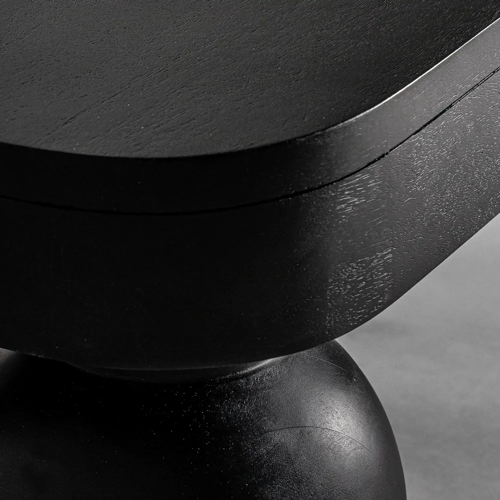 Tables basses - Table basse en bois de manguier couleur noir cassé en 150x60x40 cm - VICAL