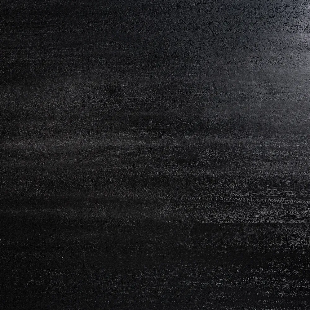 Tables Salle à Manger - Table à manger en bois de manguier couleur noir cassé en 255x120x79 cm - VICAL