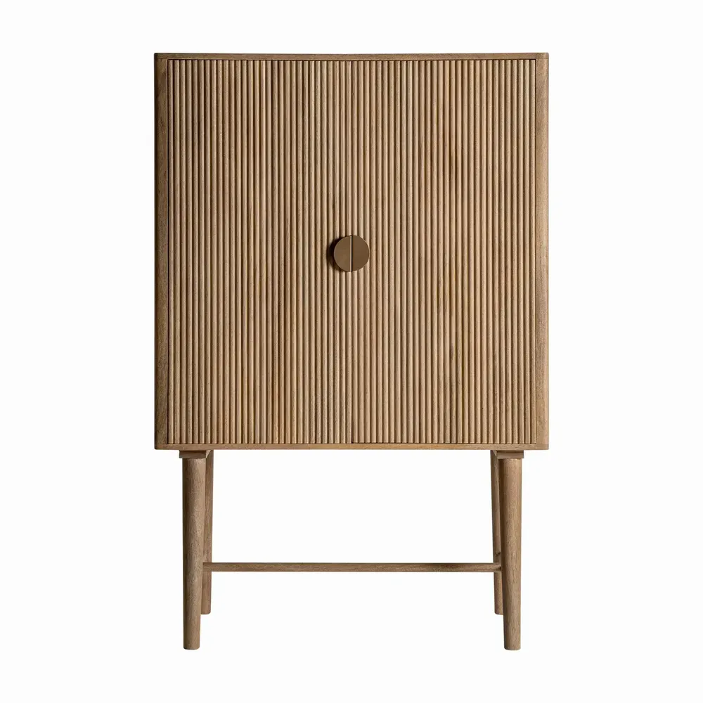 Armoires - Armoire en bois de manguier couleur marron cassé en 100x45x150 cm - VICAL