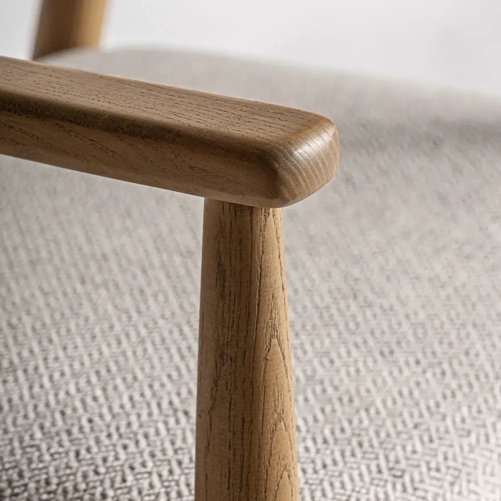 Chairs - Chair in ash wood off light brown colour in 59x57x74 cm - VICAL