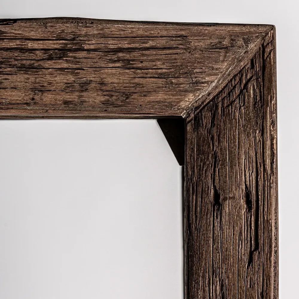 Bibliothèques - Bibliothèque en bois de récupération couleur marron cassé en 90x40x220 cm - VICAL
