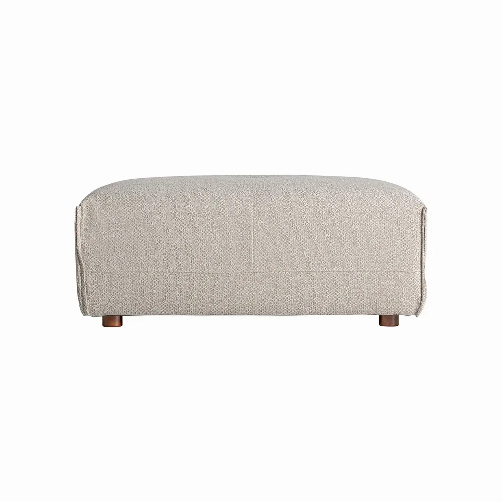 Footrests - Sofa module footrest in polyester off cream colour in 101x66x41 cm - VICAL