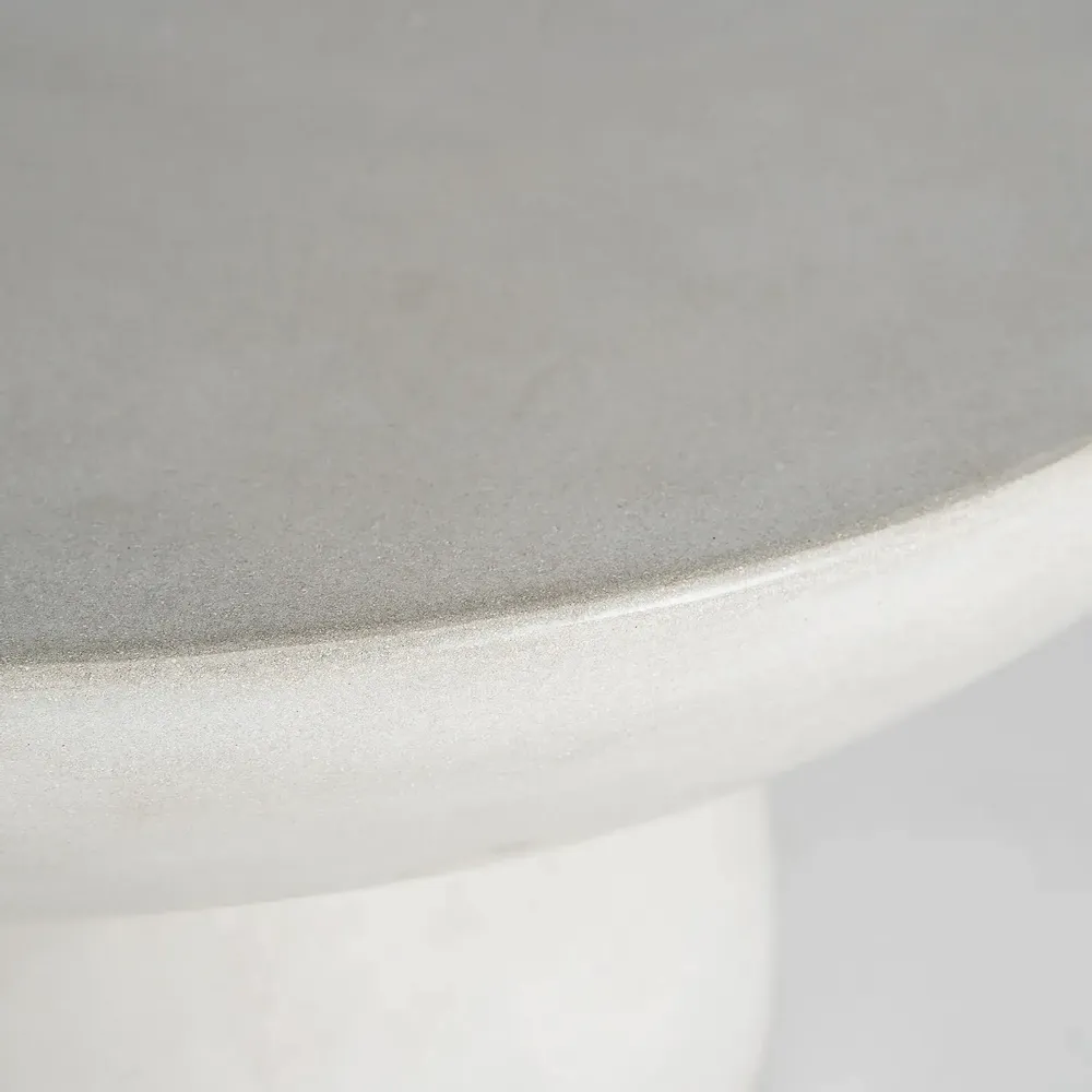 Tables basses - Table basse en grès gris cassé 60x60x34 cm - VICAL