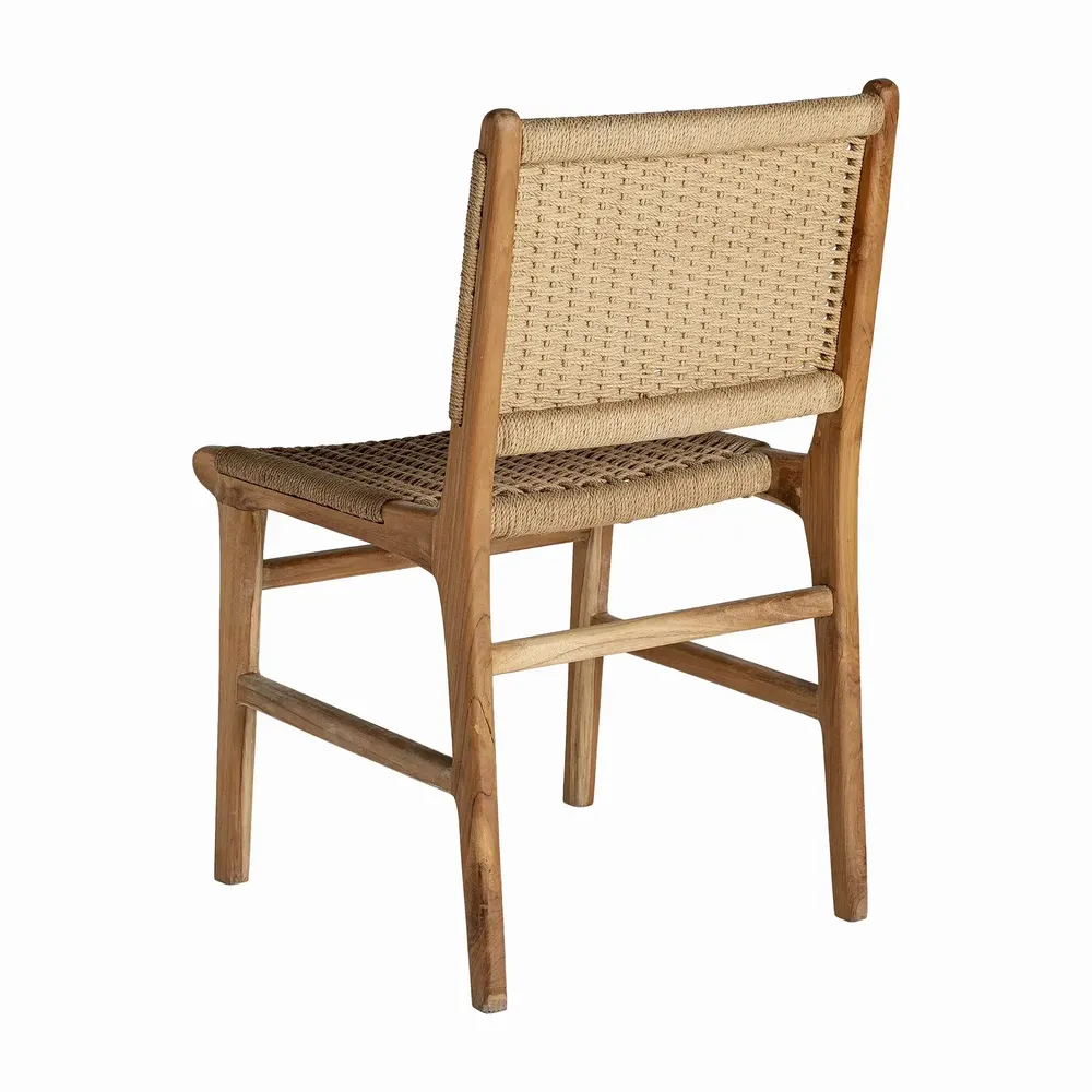 Chairs - Chair in teak wood off brown colour in 49x53x85 cm - VICAL