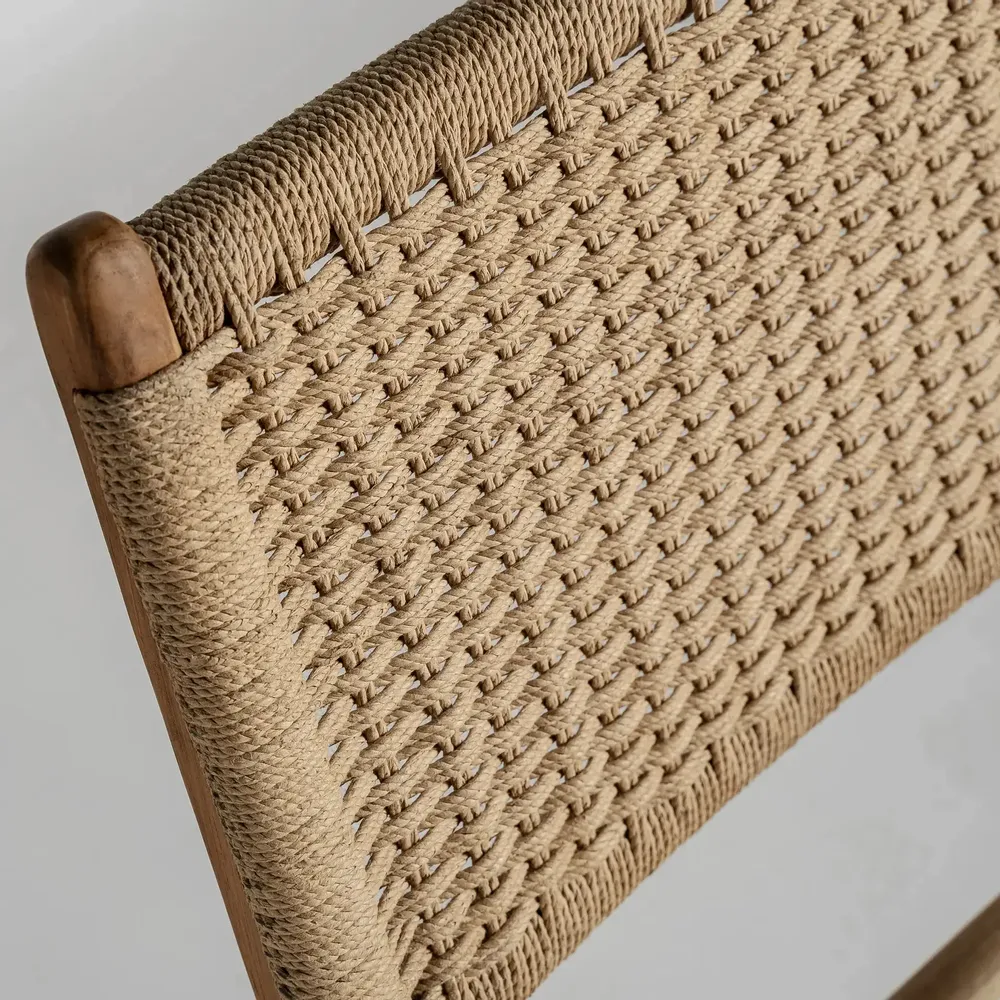 Chairs - Chair in teak wood off brown colour in 49x53x85 cm - VICAL