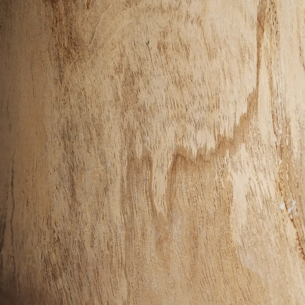 Tabourets - Tabouret en bois de suar couleur marron clair naturel 40x40x60 cm - VICAL