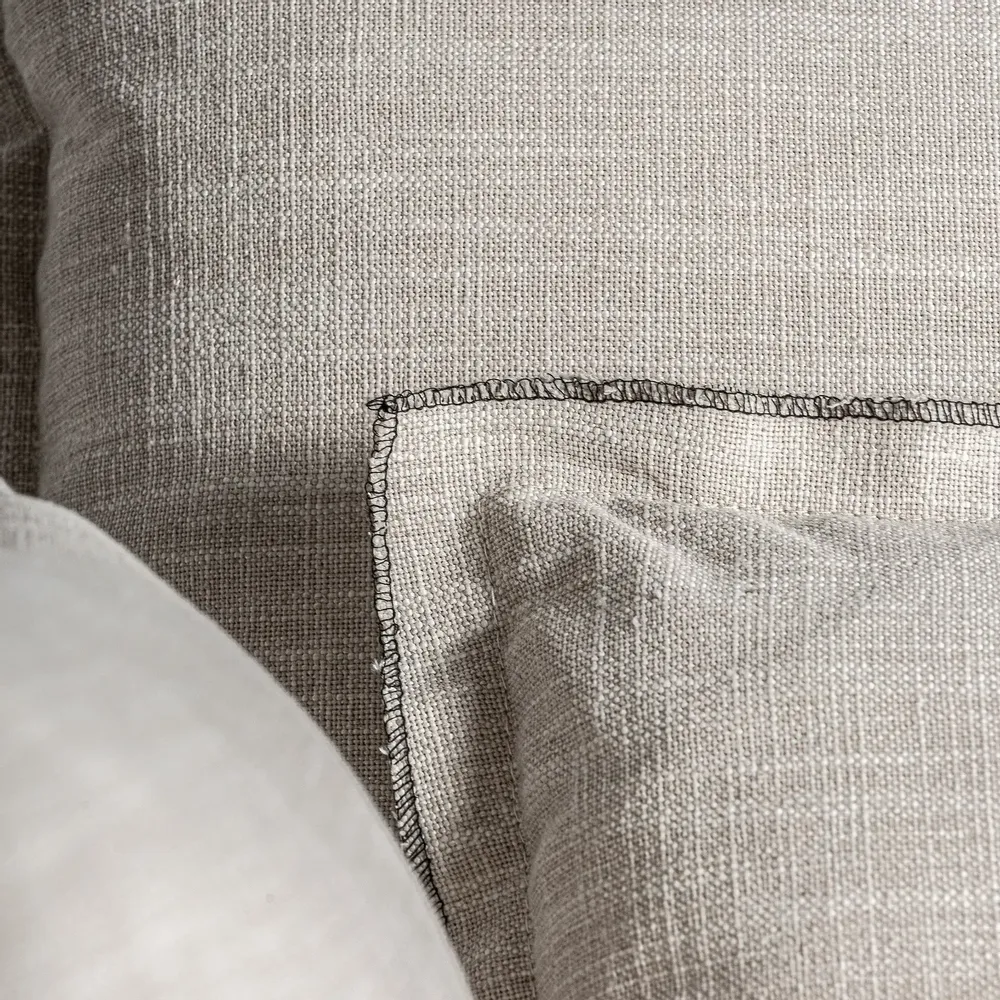 Sofas - Central sofa module in polyester off off white colour in 98x108x93 cm - VICAL