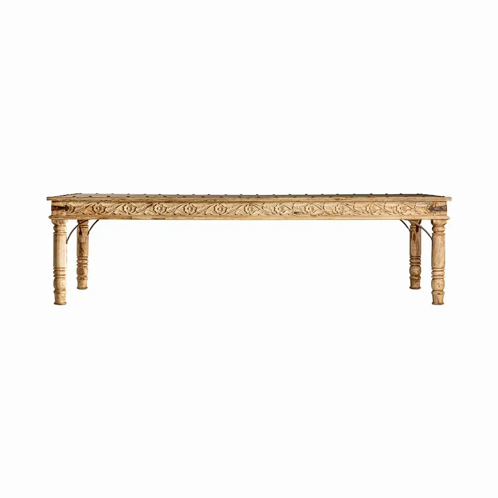Dining Tables - Dining table in mango wood off brown distressed colour in 280x112x75 - VICAL