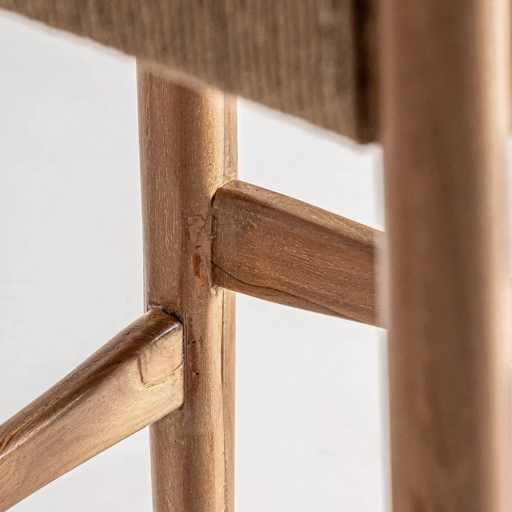 Stools - Stool in teak wood off brown colour in 46x49x105 cm - VICAL