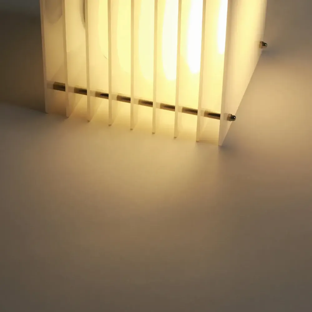 Desk lamps - LOP lamp small square in milky acrylic - BANG