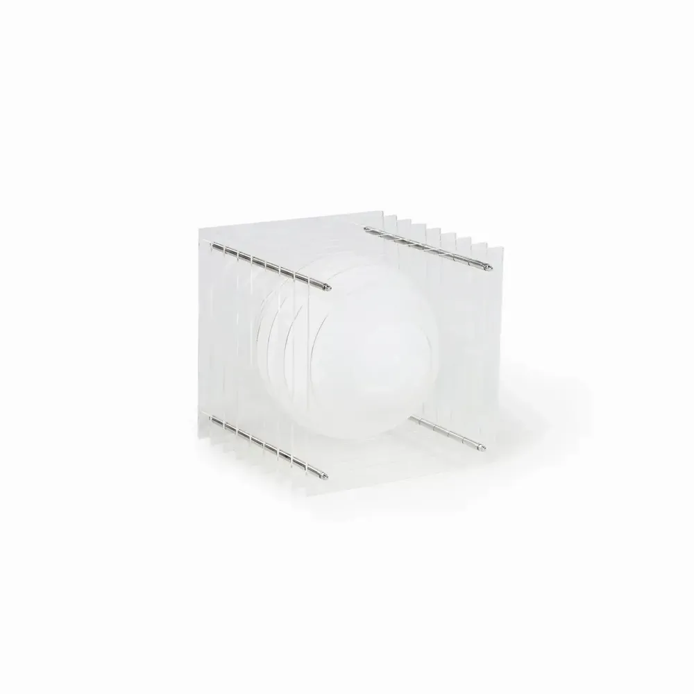 Desk lamps - LOP lamp big square in clear acrylic - BANG