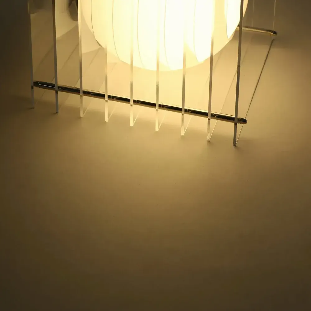 Desk lamps - LOP lamp big square in clear acrylic - BANG