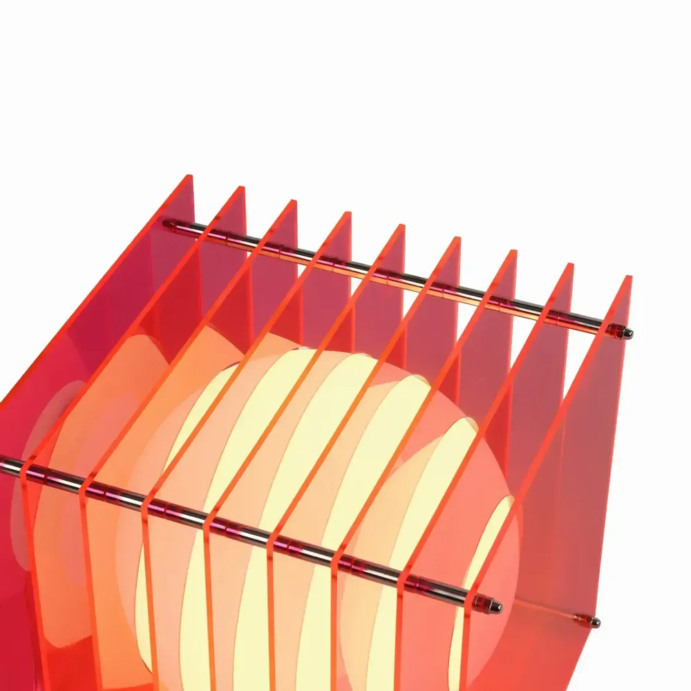Lampes de bureau  - Lampe LOP grande carrée en acrylique rose électrique - BANG