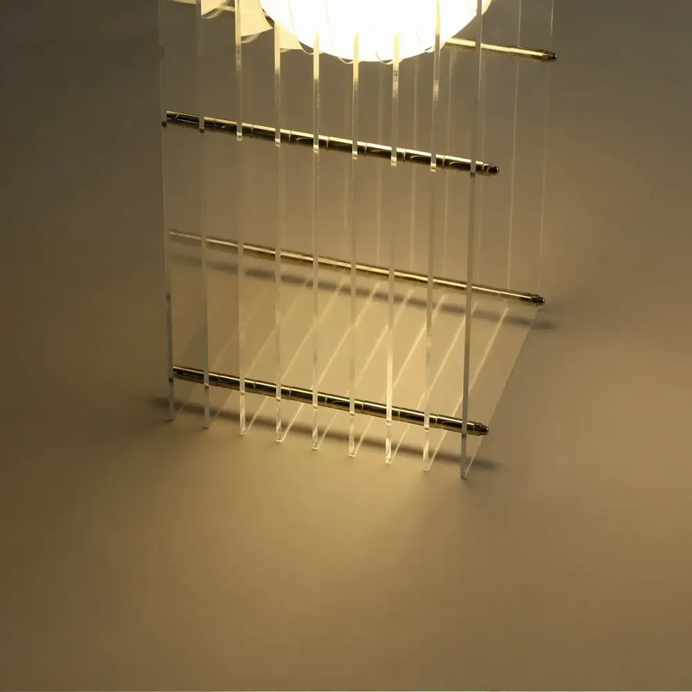 Desk lamps - LOP lamp small rectangle in clear acrylic - BANG