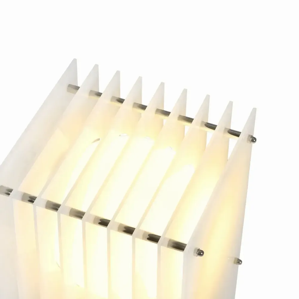 Desk lamps - LOP lamp small rectangle in milky acrylic - BANG