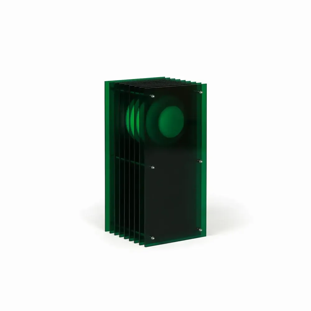 Desk lamps - LOP lamp small rectangle in green acrylic - BANG