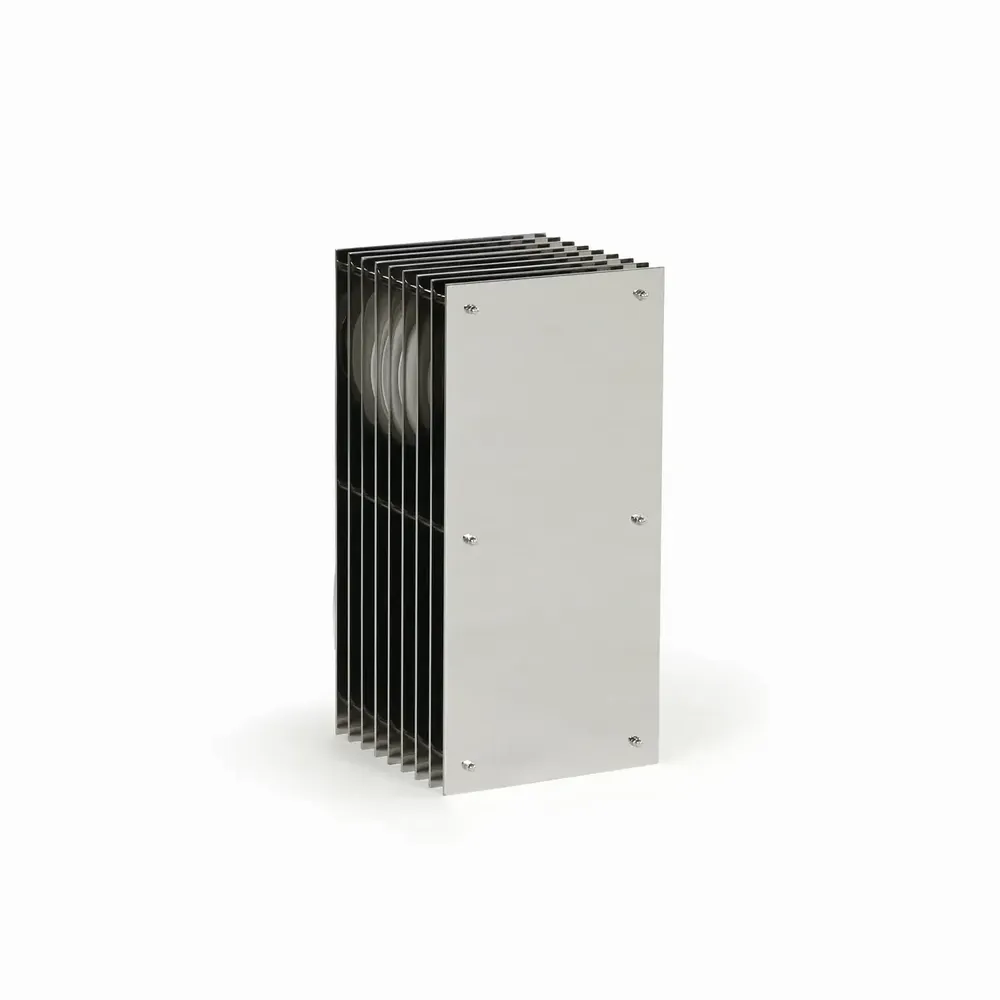 Desk lamps - LOP lamp small rectangle in mirror polished stainless steel - BANG