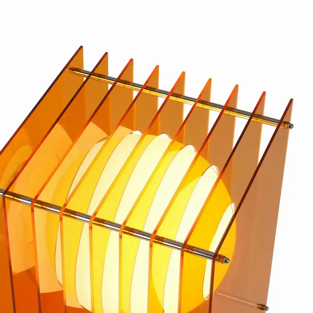 Desk lamps - LOP lamp big rectangle in orange acrylic - BANG