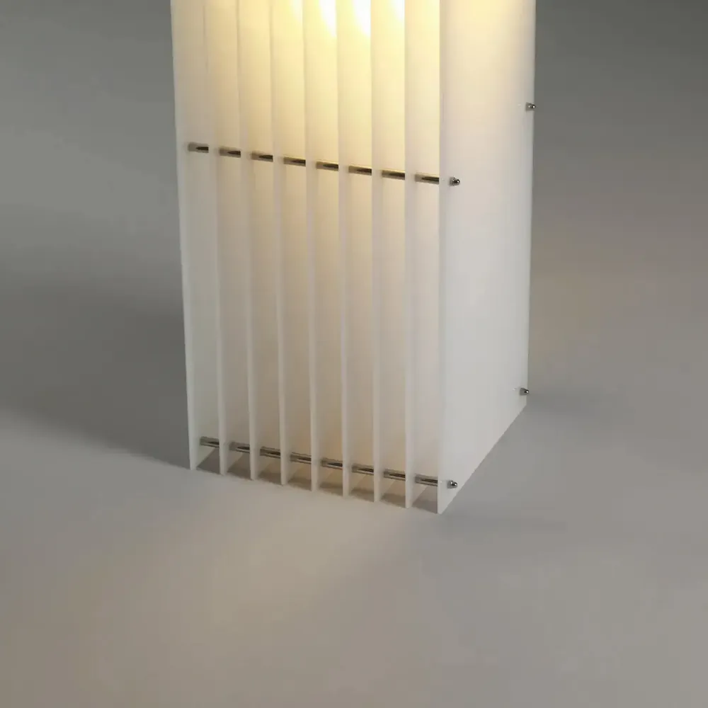 Desk lamps - LOP lamp big rectangle in milky acrylic - BANG