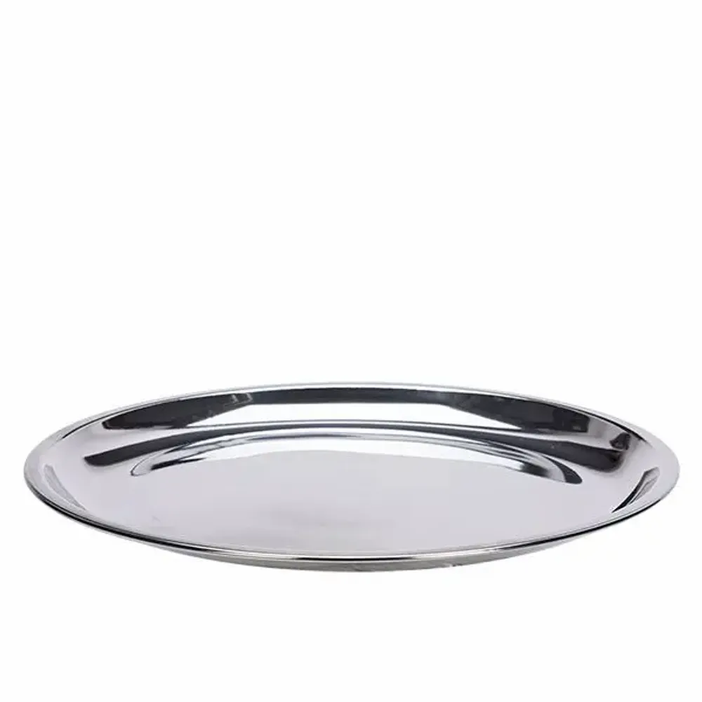 Platter and bowls - Stainless steel plate - MADAM STOLTZ