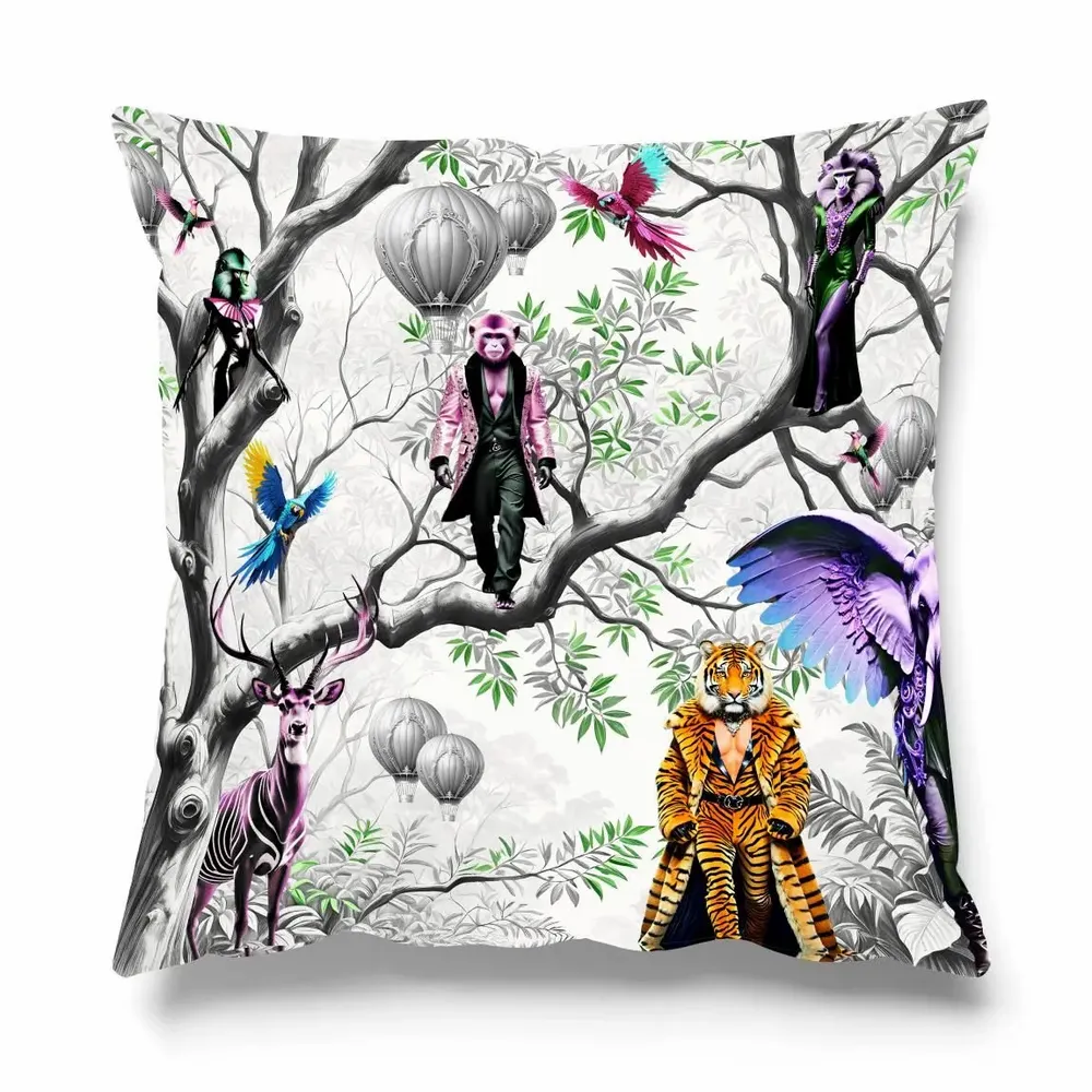 Fabric cushions - LOVE IN THE WILD CUSHION - LOVE BY MILSHTEIN
