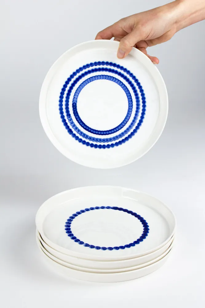 Everyday plates - Porcelain dinner plate 24 cm - MOCA TABLEWARE - STUDIO JOACHIM-MORINEAU