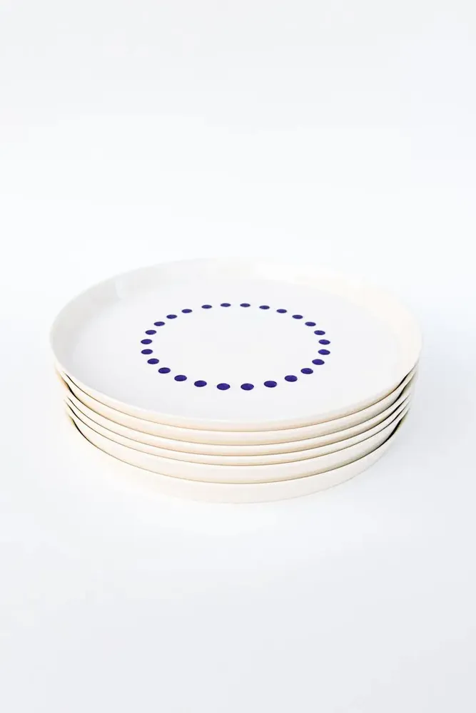 Everyday plates - Porcelain dinner plate 24 cm - MOCA TABLEWARE - STUDIO JOACHIM-MORINEAU