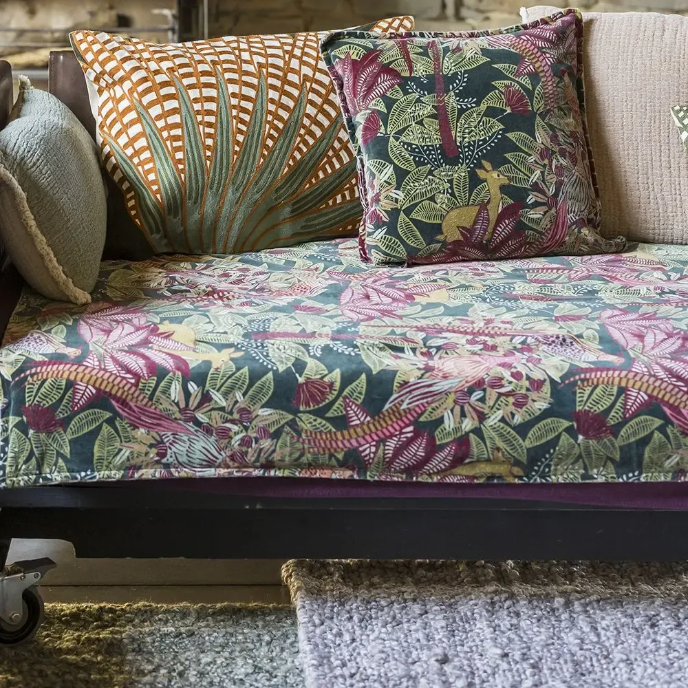 Fabric cushions - Coussin printed Ewan 45 x 45 cm - MAISON VIVARAISE - SDE VIVARAISE WINKLER