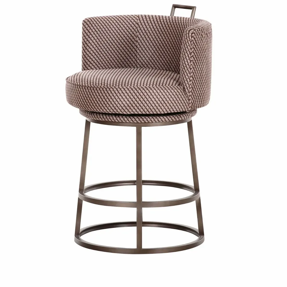 Stools - Tabouret Dana croisé black brown - EMPREINTE DU TEMPS