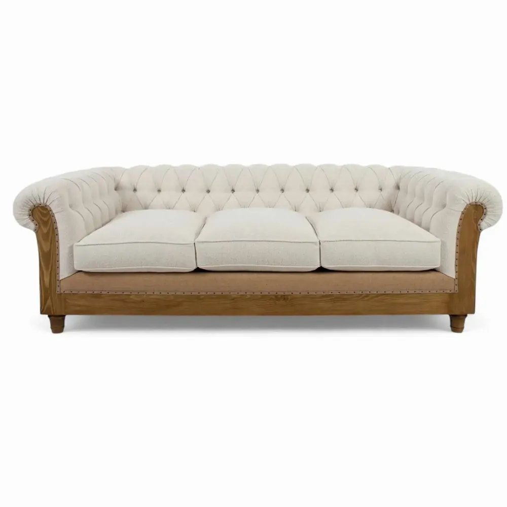 Sofas for hospitalities & contracts - Chesterfield Essence White Pearl | Sofa - CREARTE COLLECTIONS