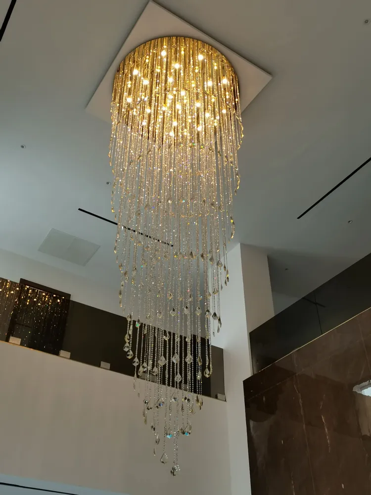 Ceiling lights - Double height spiral - CRISTALUX  LIGHTING DESIGN