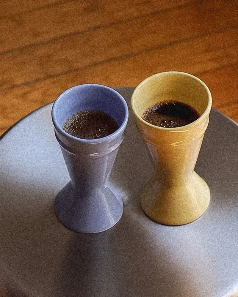 Objets de décoration - Nouveau Mazagran - Bleu - Tasse à café minimaliste, réinventée - ATELIER MAISON QUATRE