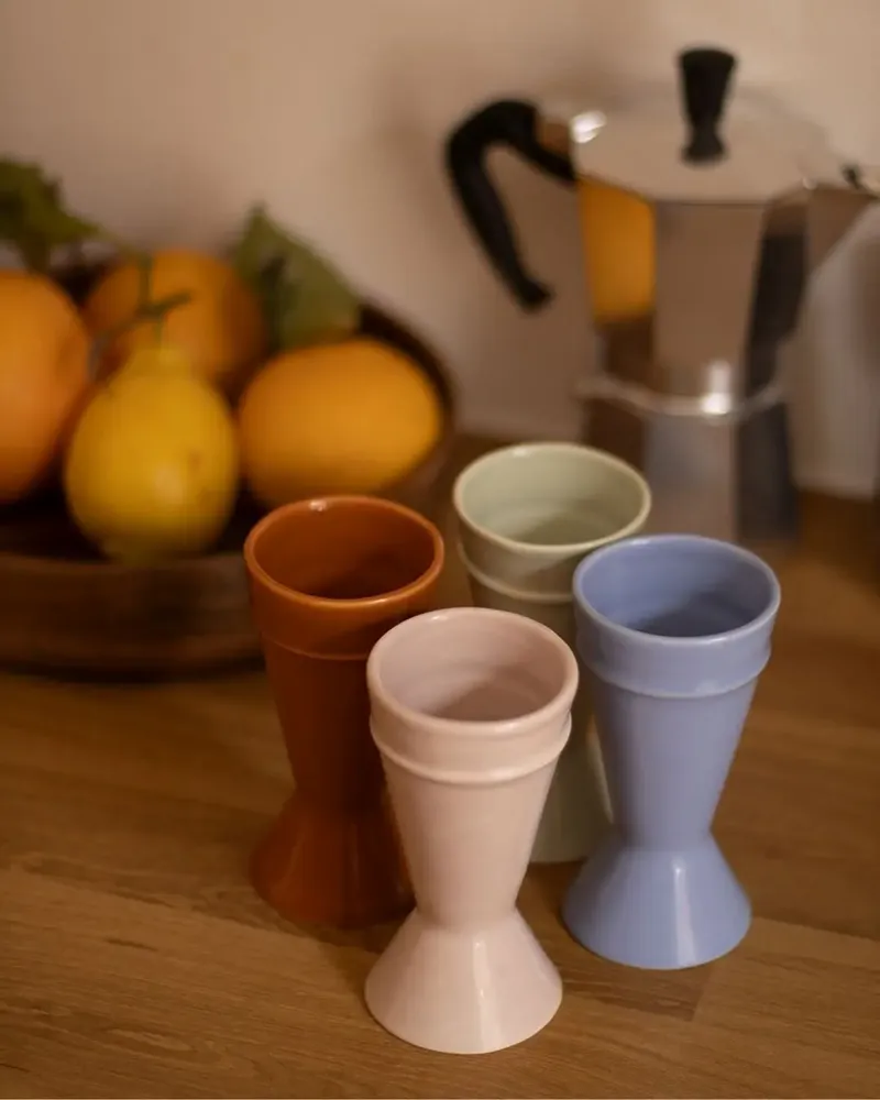 Objets de décoration - Nouveau Mazagran - Bleu - Tasse à café minimaliste, réinventée - ATELIER MAISON QUATRE