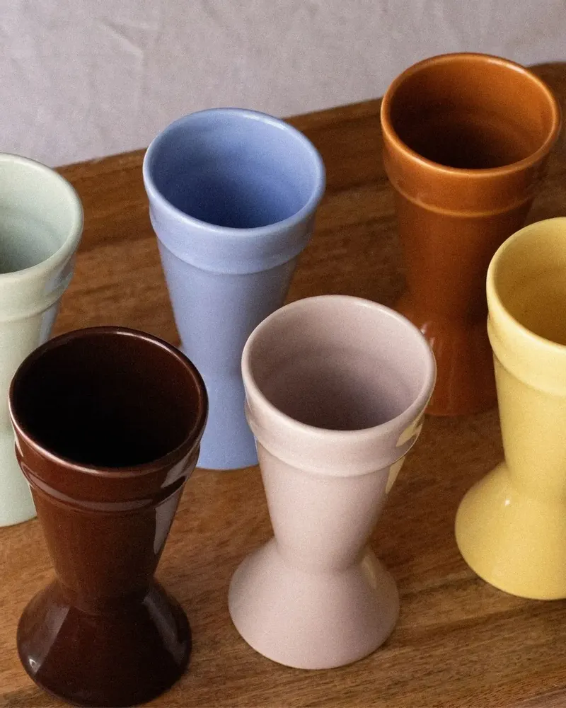 Objets de décoration - Nouveau Mazagran - Bleu - Tasse à café minimaliste, réinventée - ATELIER MAISON QUATRE