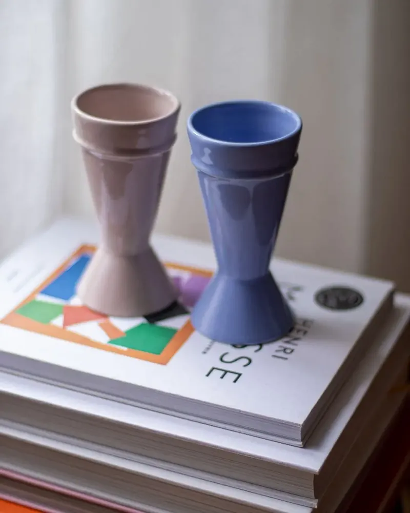 Objets de décoration - Nouveau Mazagran - Bleu - Tasse à café minimaliste, réinventée - ATELIER MAISON QUATRE