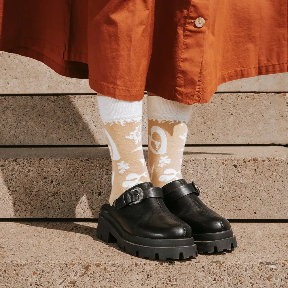 Chaussettes - Chaussettes en coton biologique d'inspiration artistique - KUNSTSOKKEN