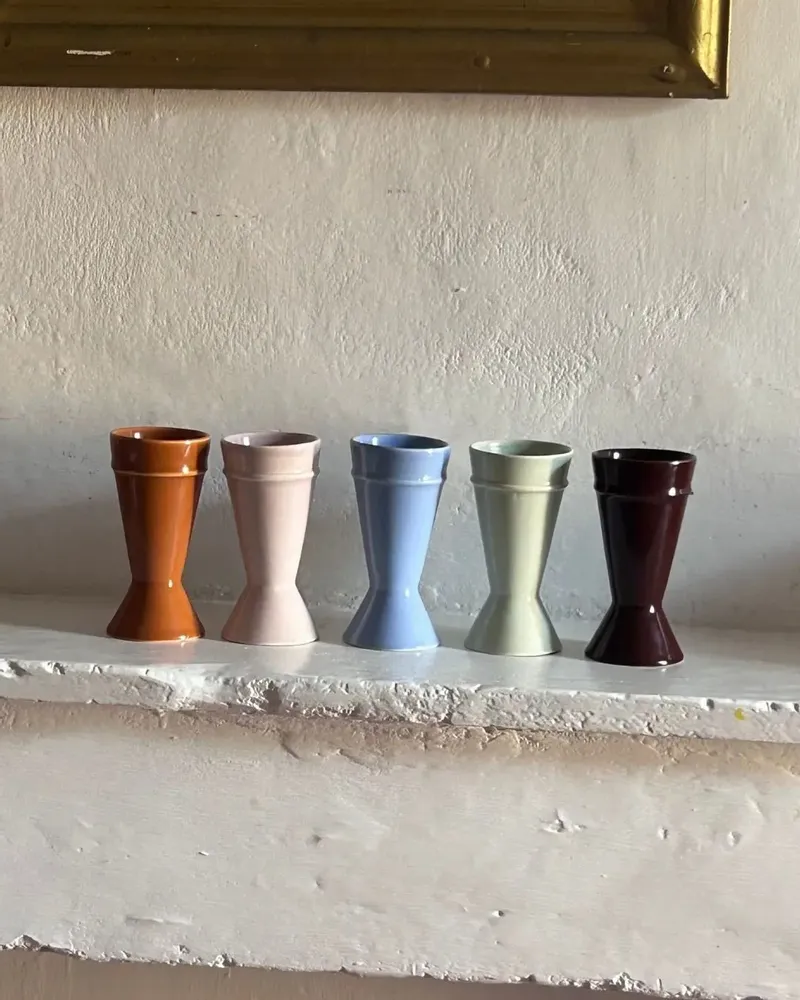 Objets de décoration - Nouveau Mazagran - Bleu - Tasse à café minimaliste, réinventée - ATELIER MAISON QUATRE