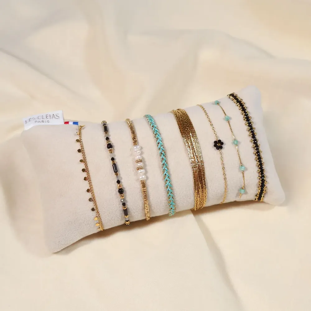 Bijoux - Lot de bracelets en acier inoxydable coloré - LES CLEIAS