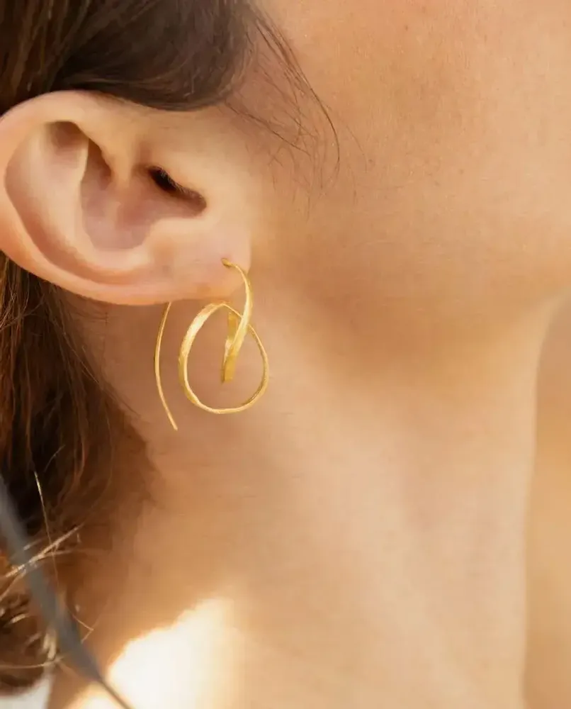 Bijoux - BOUCLES D'OREILLES DORÉES EMBOLIC MOYENNES - JOIDART