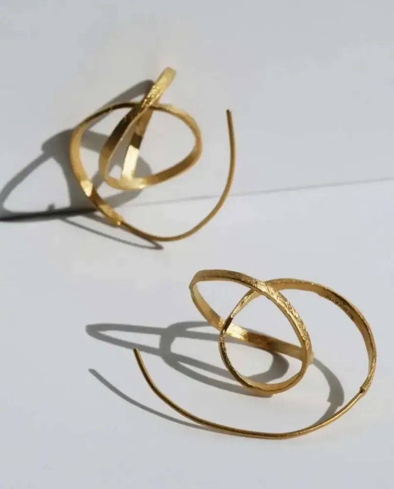 Bijoux - BOUCLES D'OREILLES DORÉES EMBOLIC MOYENNES - JOIDART
