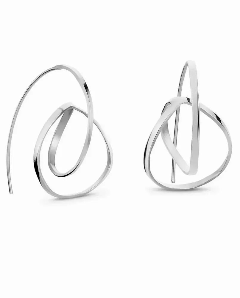 Bijoux - BOUCLES D'OREILLES EN ARGENT EMBOLIC MOYENNES - JOIDART